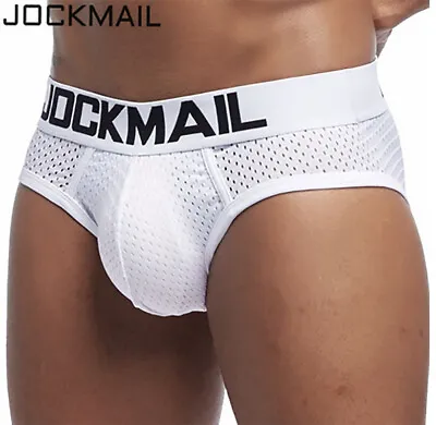 JOCKMAIL Sexy Men's Underwear Boxer Briefs Breathable Mesh Quick Dry Underpants. • £5.99