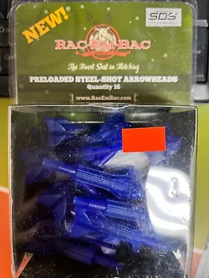 Rac-Em-Bac Preloaded Steel Shot Arrowheads 16ct Pack • $15.99