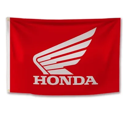 Honda Motorcycle 3x5 FT Flag Racing Car Banner Garage Wall Decor Shop Sign Post • $12.97