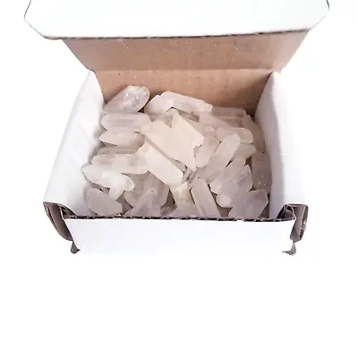 1/4 Lb Natural Clear Quartz Crystal Points Box • $10.99