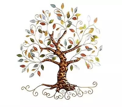 Tree Of Life - Metal Tree Wall Sculpture Gold Tree Home Decor  • $103.11