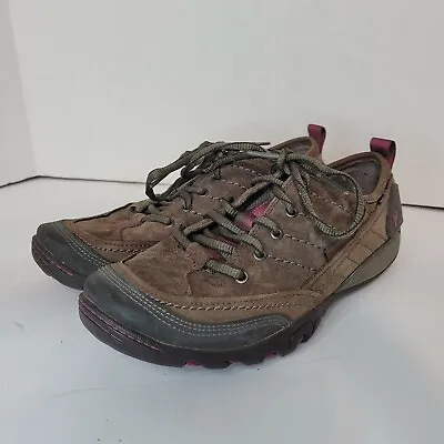 Merrell Womens Mimosa Lace J55848 Low Top Stone Brown Hiking Shoes Size US 7.5 • $16