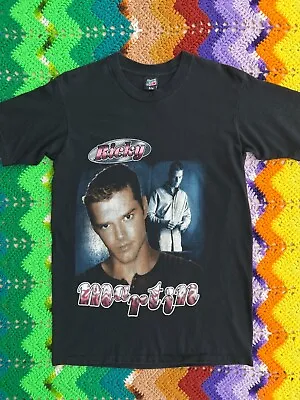 Vintage Ricky Martin Livin La Vida Loca T-Shirt Black Medium • $99.99