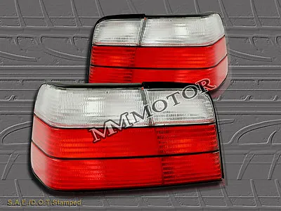 92-98 Bmw E36 4dr Sedan Tail Lights Rear Lamp Red & Clear • $79.99