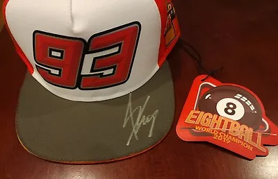Marc Marquez Signed 8 🎱 Motogp World Championship Hat.  • $950