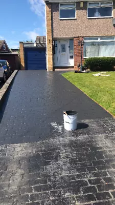 Imprinted Concrete Coloured Driveway Sealer Paint CHARCOAL GREY Hard Wearing • £49.99