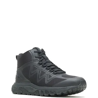 Bates Rush Mid E01040 Mens Black Wide Canvas Lace Up Tactical Boots • $79.99