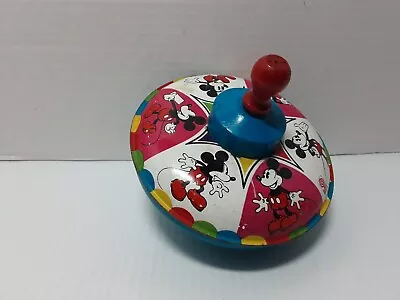 Vintage 1975 Walt Disney / Mickey Mouse 5.5  Toy Top - Working Condition • $22.99