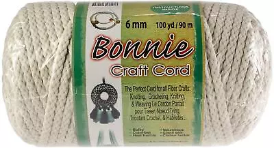 Bonnie Macrame Craft Cord 6mmX100yd Gold • $26.14