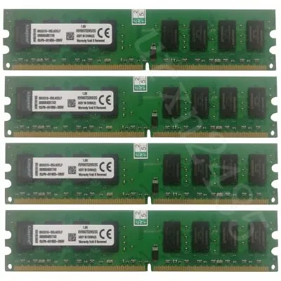 $6.79 • Buy 8GB (4x 2G) / 1G PC2-5300 DDR2-667 NON ECC Desktop Intel PC RAM For Kingston LOT