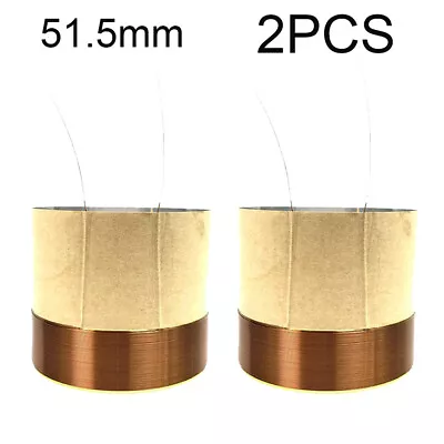 2x 51.5mm 2  Woofer Voice Coil 2 Layers Round Copper Wire For Bass Speaker Audio • $18.48