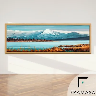 Panoramic Sizes Picture Frames Photo Frames Poster Frame Black White Oak  • £8.15