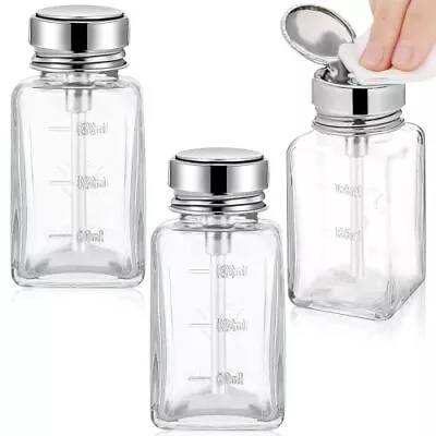 3Pcs Glass Nail Polish Remover Pump Acetone Pump Dispenser Alcohol Dispense... • $24.61