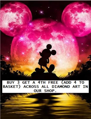 £6.99 • Buy Full Drill 5D Diamond Painting Picture Art DIY Kit 30/40 Mickey Mouse Disney