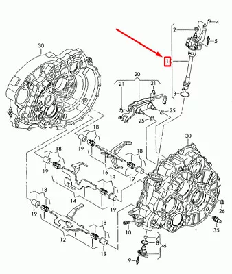 Oem Volkswagen Transporter T5 Manual Shift Rod Selector Fork 0a5301230f Genuine • $283
