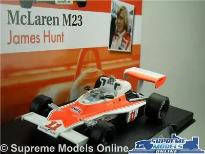 Mclaren M23 Formula 1 Racing Model Car James Hunt 1:43 Scale 1976 One Red/whi R0 • $24.85