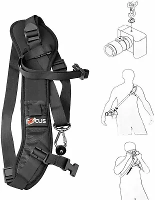 Quick Camera Shoulder Neck Strap Sling Strap Belt For Canon Nikon Sony DSLR UK • £8.49