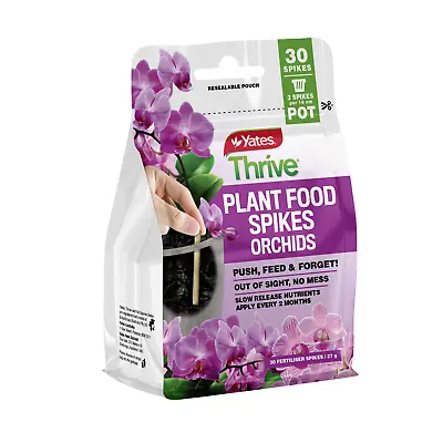 $78.95 • Buy 4 X Yates Thrive 27g Plant Food Spikes Orchids