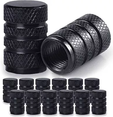 12pcs Black Car Tire Tyre Wheel Air Port Dust Cover Ventil Rim Valve Stem Caps • $6.99