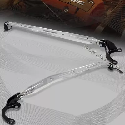 For 1988-2000 Honda Civic/CRX Silver Aluminum Upper Front+Rear Strut Bar 2pcs • $93.99