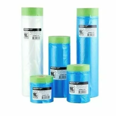 25m Indasa Various Drop Cover Masking Tape Roll Poly Film Sheet Easy Release UK • £8.49