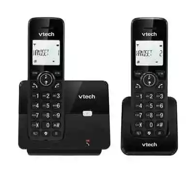 VTech Digital Cordless Telephone CS2001 Twin DECT Caller ID Loud Speaker • £17.99
