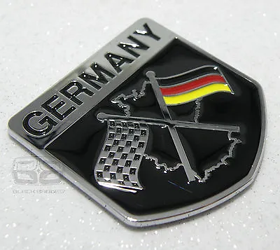 German Flag Racing Car Badge Gti Rs4 Bmw 3 5 Series Classic Chequered Race Boy  • £4.95