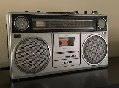 Vintage Sanyo M9940K Boombox AM/FM Radio Cassette Recorder With Manual • $575
