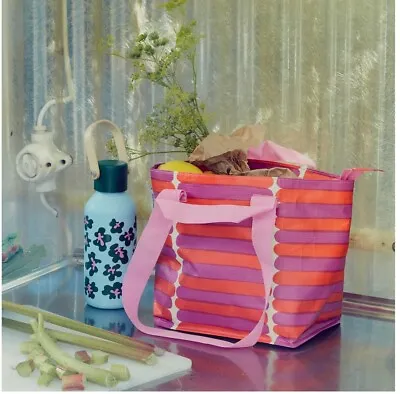 Marimekko Collab X Ikea **Limited Ed.** Tote Bag W Zipper Shop Bag Folds Flat • £6.85