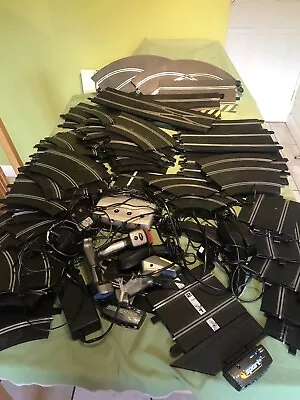 £72 • Buy A  Scalextric Digital Sport Bundle Used Set Track Pieces Large Set Up Joblot