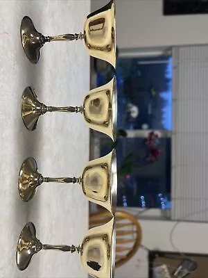 Set Of Four Vintage Brass Goblets Made In India • $10
