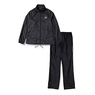 MIZUNO JAPAN Golf Stratch Rain Wear Jacket Pants Set Black Size XL 52MG6A01 • $52.66