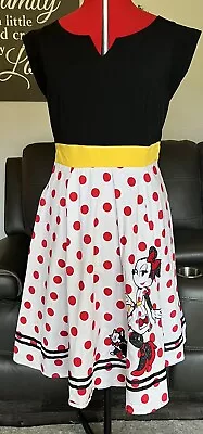 Disney Parks Disney Dress Shop Minnie Mouse Figaro Red Dots Dress Size Large • $100