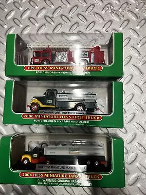 Hess Mini Trucks: Lot Of 3 Trucks New In Boxes. 1999 20002004 • $18