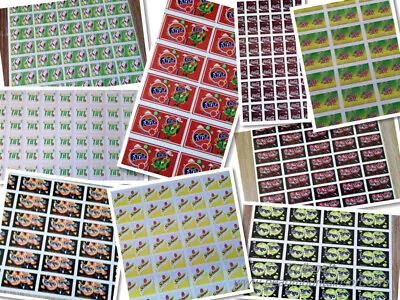 Fun Novelty Craft Stickers - Juice - Pack Of 100 Tango Schweppes 7-Up Etc • £1.20