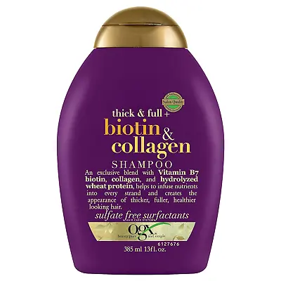 Thick & Full + Biotin & Collagen Volumizing Shampoo For Thin Hair Thickening Sh • $9.01