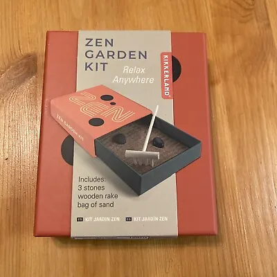 NEW Zen Garden Kit By Kikkerland Relax Anywhere Mini Zen Garden • $9.95