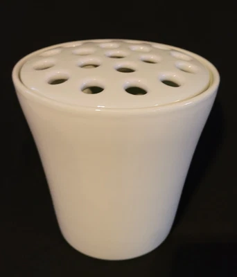 $28 • Buy Vintage Ceramic Mint Green Plant Pot Flower Frog Lid 19 Holes 6 