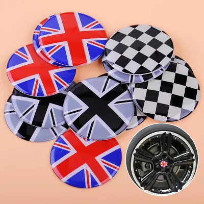 4x 52mm UK Flag Wheel Center Hub Cap Badge Emblem Sticker Fit For Mini Cooper Cr • £5.86