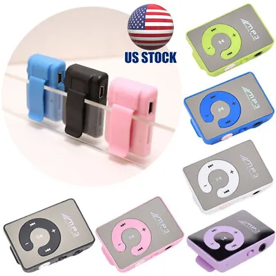 US Mini Portable USB MP3 Player Walkman Sports Clip On Supports 16G TF/SD Card • $8.31