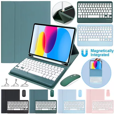 $25.99 • Buy For IPad 5/6/7/8/9/10th Gen 2022 Pro Air 5 4 Bluetooth Mouse Keyboard Case Cover