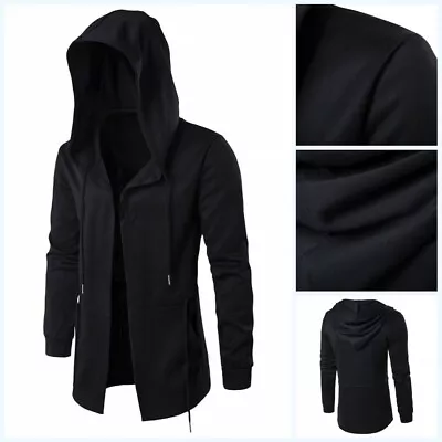 Men Cosplay Hooded Coat Wizard Jacket Hoodies Cape Cloak Tops Open Front Trench  • $42.13