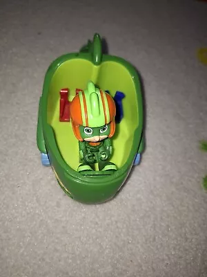 PJ Masks Gecko Car Green Vehicle And Figure Toy • £5