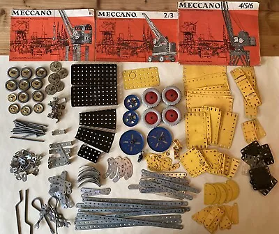 Vintage Meccano Job Lot With Books 1 2/3 And 4/5/6. • £0.99