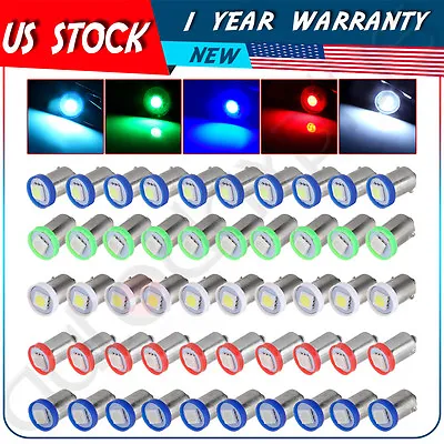 50x Colorful 1815 1895 Ba9s LED Bulbs Speedometer Gauge Cluster Dash Light Lamp • $9.99