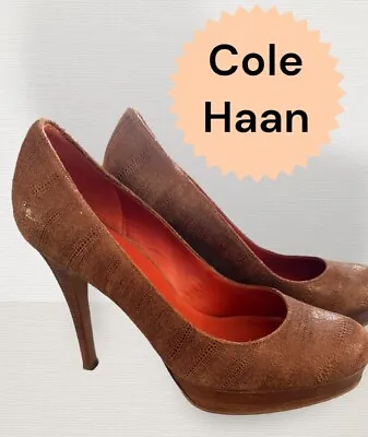 Women’s Cole Haan Brown Suede Feel Air Pumps Size 7.5B Mariela • $22.50