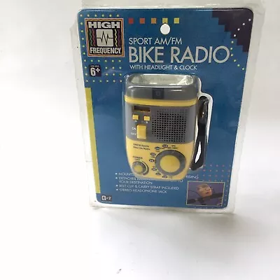 1992 High Frequency Sport AM/FM Bike Radio W/ Headlight & Clock • $49