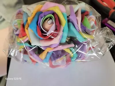 5cm Foam Rainbow Rose.  • £3.40