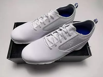 FootJoy Superlites XP Golf Shoes White Blue Men's SZ 11 (58087) • $67.99