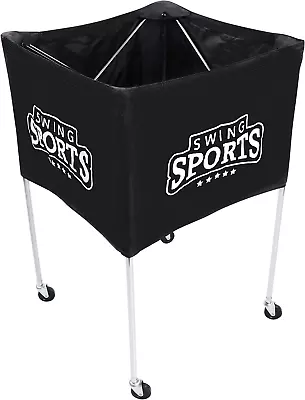 Portable Ball Cart On Wheels - 40 X 24In Volleyball Cart With Wheels Equipment S • $136.99